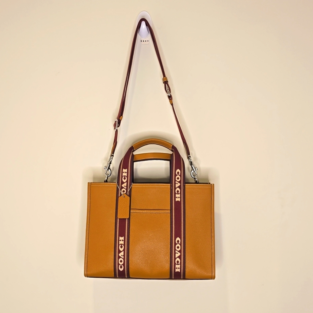Coach Two Way Tote in Caramel Brown